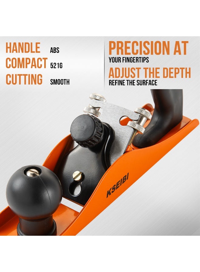 KSEIBI Adjustable Bench Plane/ Plastic Handle, To Smooth the Surface of a Wooden Workpiece, Flattening Boards, Trimming and Fitting, Shaping and Contouring, Suitable for Woodworking and Craftsmanship. - Image 4